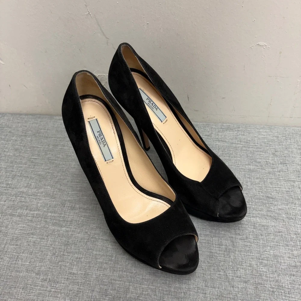 Prada peep toe
